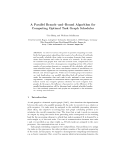 A Parallel Branch&ndash;and&ndash;Bound Algorithm for Computing Optimal