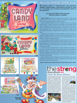 About the CANDY LAND&reg; Game
