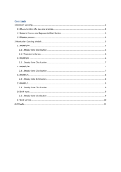 Contents - Queuing Networks Modelling Lab