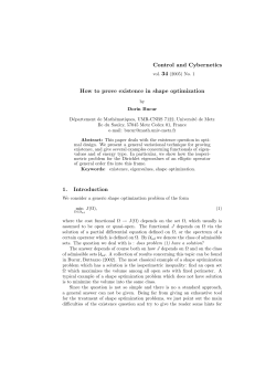 How to prove existence in shape optimization