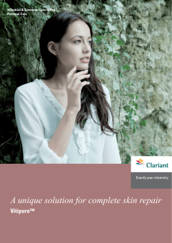 A unique solution for complete skin repair