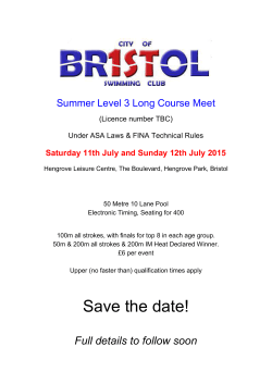 City of Bristol Summer L3 LC 2015 SAVE THE DATE FLYER