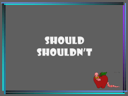 should shouldn`t - lilianstoolbox