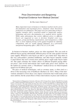 Price Discrimination and Bargaining