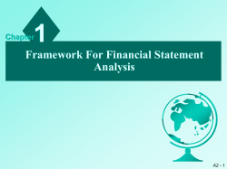 Financial Statements, cont..