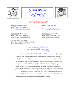 2017-18 Volleyball Handbook