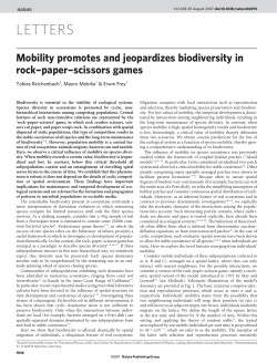 Mobility promotes and jeopardizes biodiversity in rock