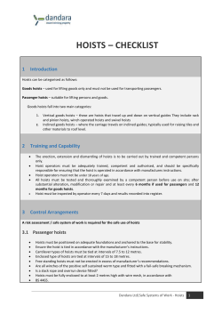 SS-SMS-14.2.6 - CL6 Hoists SSW