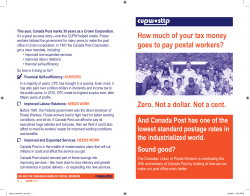 How much of your tax money goes to pay postal workers? Zero. Not