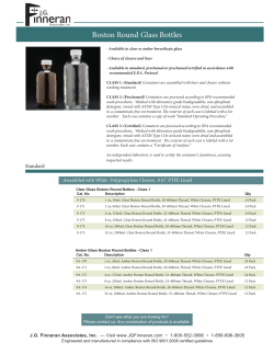 Boston Round Glass Bottles