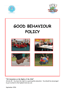 Behaviour Policy - Fair Furlong Primary School
