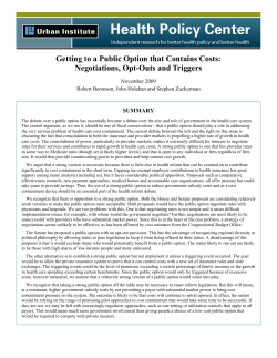 Getting to a Public Option that Contains Costs