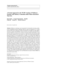 A Formal Approach to the WCRT Analysis of Multicore