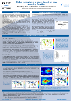 Global ionosphere product based on new mapping function Global