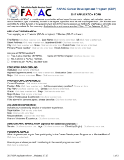 2017 CDP Application Form