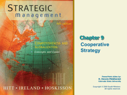 Strategic Management 6e. - Hitt, Hoskisson, and Ireland