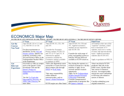 Economics Major Map - Queen`s Career Services
