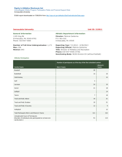 Equity in Athletics Disclosure Act