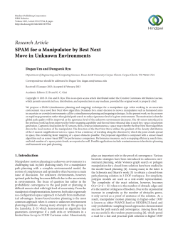 SPAM for a Manipulator by Best Next Move in Unknown Environments