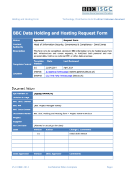 Holding and Hosting Form