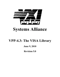 The VISA Library Specification