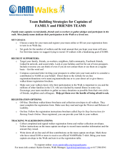 Team Building Strategies for Captains of FAMILY and FRIENDS