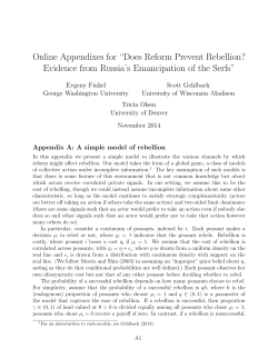 Online Appendixes for &ldquo;Does Reform Prevent