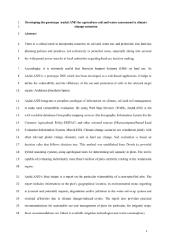 Evaluation of the water-soil-land use system within the climate