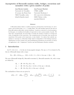 Asymptotics of Bernoulli random walks, bridges, excursions