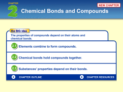 Chemical Bonds and Compounds