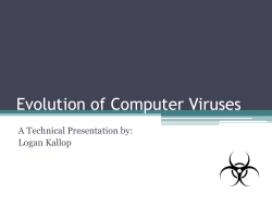 Evolution of Computer Viruses