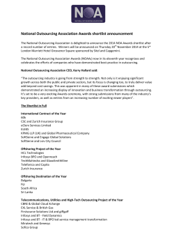 National Outsourcing Association Awards shortlist announcement