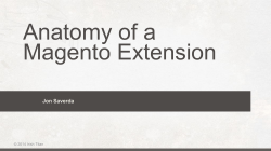 Anatomy of a Magento Extension