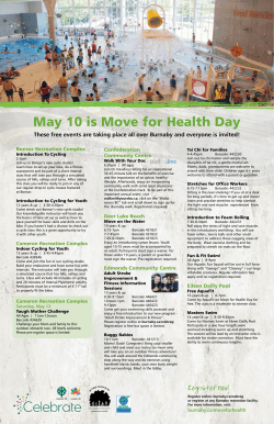 May 10 is Move for Health Day