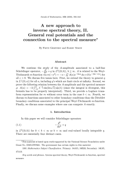 A new approach to inverse spectral theory, 11