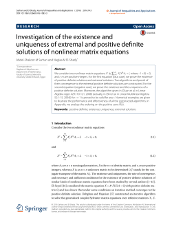 Investigation of the existence and uniqueness of extremal and