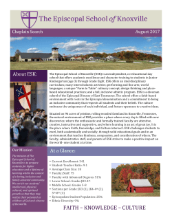 Chaplain Position Description - Episcopal School of Knoxville