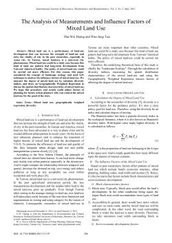 The Analysis of Measurements and Influence Factors of Mixed Land