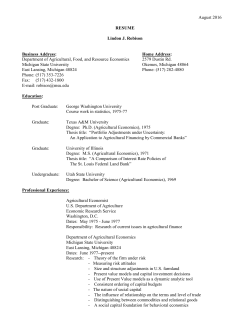 robisonresume_8_19_2016 - MSU/AFRE