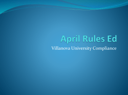 September Rules Ed