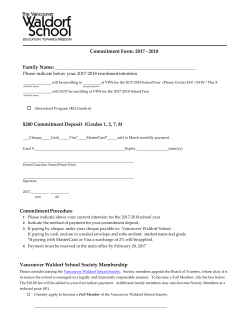 Commitment Form: 2017 - 2018 Family Name: $200 Commitment