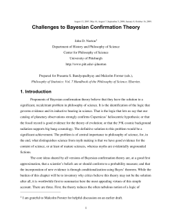 Challenges to Bayesian Confirmation Theory
