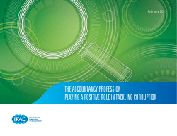 the accountancy profession– playing a positive role in