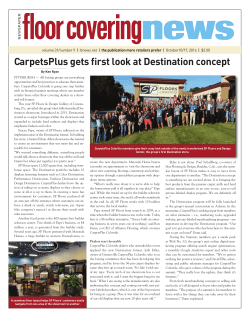 CarpetsPlus gets first look at Destination concept