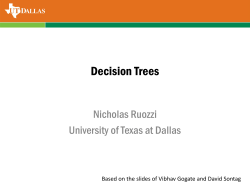 Decision Trees - The University of Texas at Dallas