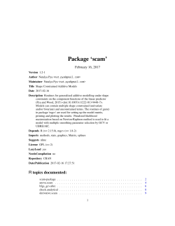 Package `scam`