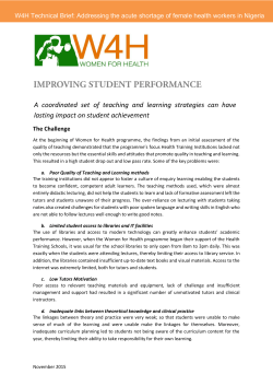 A coordinated set of teaching and learning strategies can have