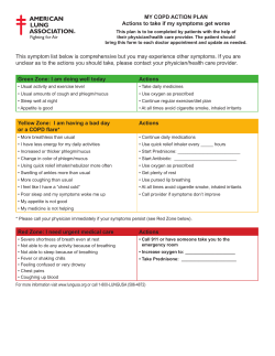 COPD Action Plan