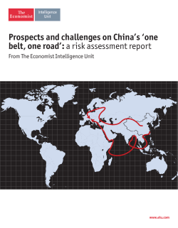 Prospects and challenges on China`s `one belt, one