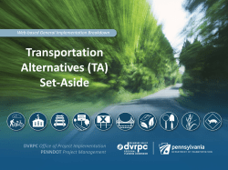 Transportation Alternatives (TA) Set-Aside
